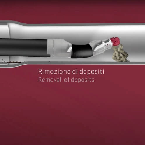 Fresa Rimozione Cemento per Condotte o tubazioni delle Fognature